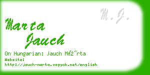 marta jauch business card